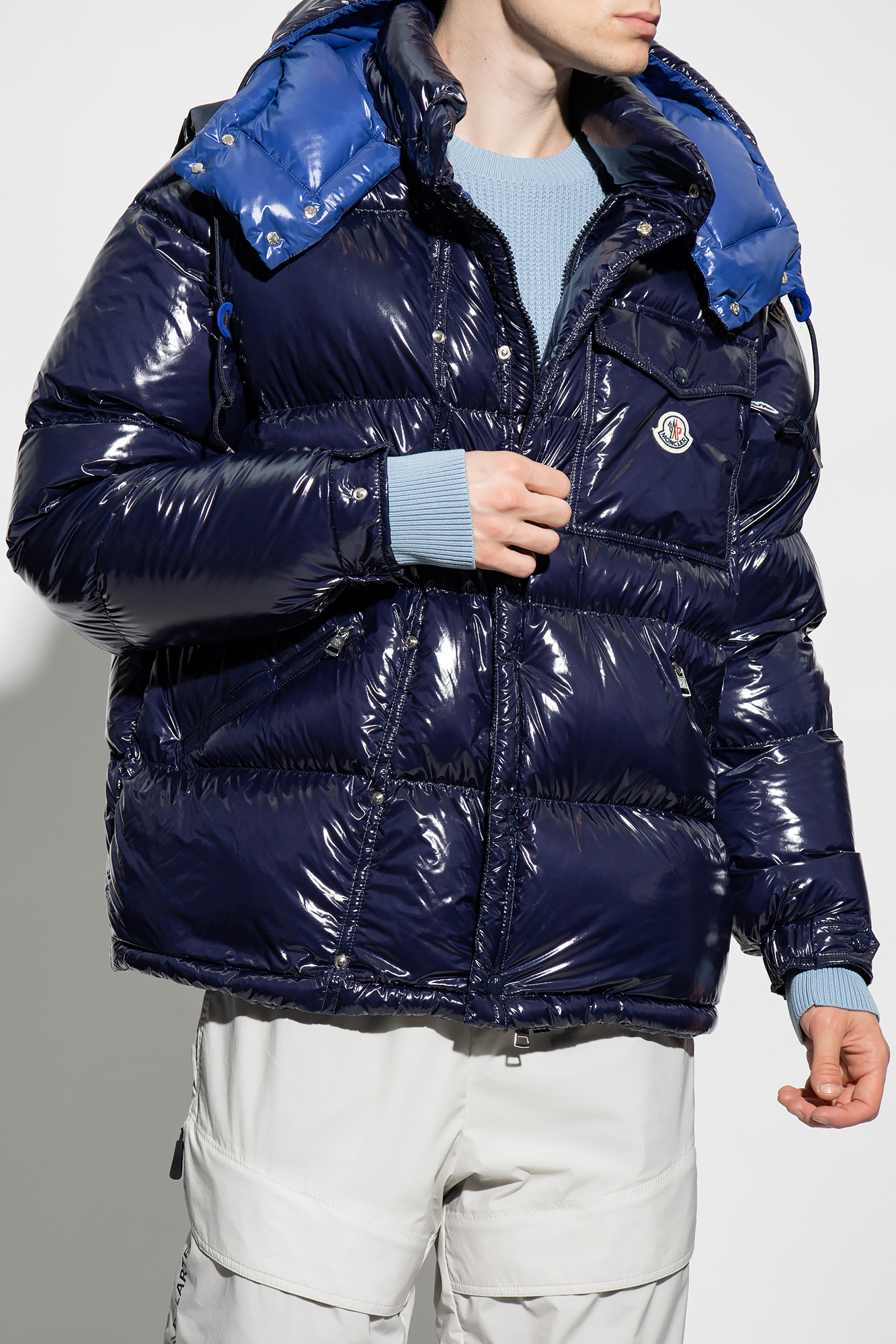 ブルゾン Moncler Navy Blue Polyamide Jacket Moncler Down Jacket - 3XS